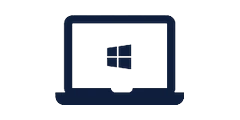 Laptop with Windows logo